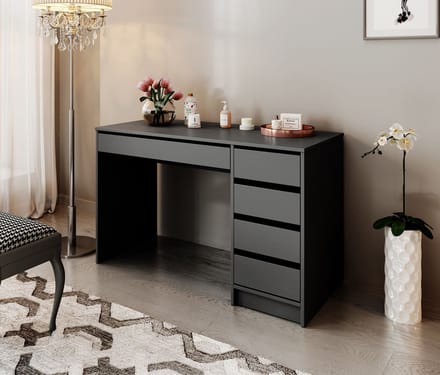 Meubella - Kaptafel Arco - Antraciet - 120 cm