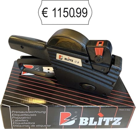 Blitz C8 - Prijstang 1 Regel max 8 tekens