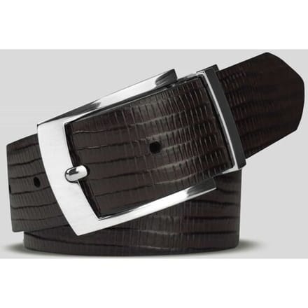 Meyer Riem Reversible Uni Subtle Texture Bruin-Zwart / male