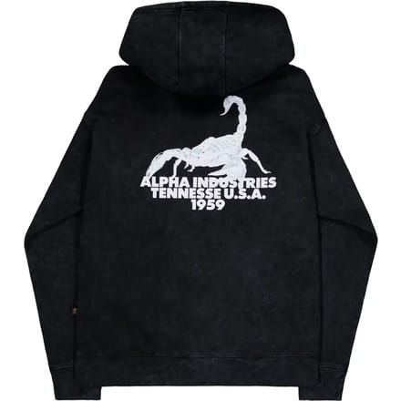 Hoody met bedrukking op de rug Alpha Industries US Scorpion