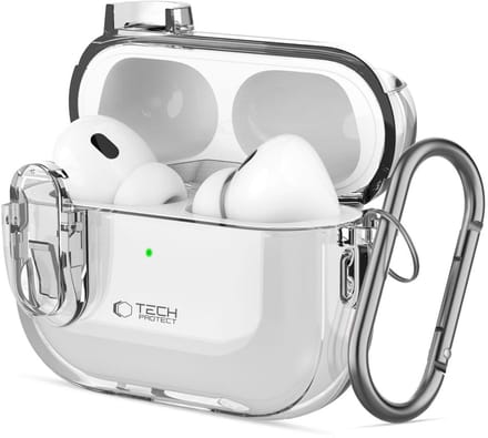 Tech-Protect Slim Hook Case for AirPods 1/2 - Transparent