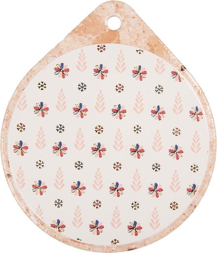Clayre & Eef Onderzetters Pannen 20x23 cm Beige Keramiek