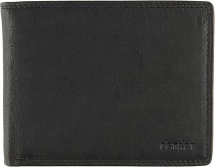 DSTRCT Wax Lane Leren Billfold RFID - Zwart