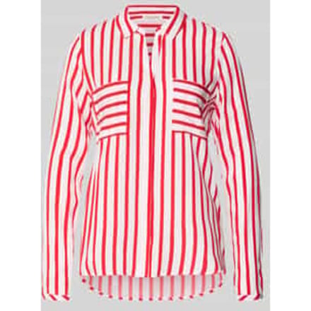 Blouse van viscose met borstzakken