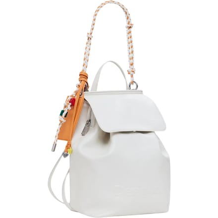 Desigual vrijetijdsrugzak rugzak Half Logo Luena Mini Backpack Beige Crude crème