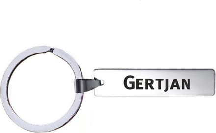 Sleutelhanger Met Naam - Gertjan - RVS