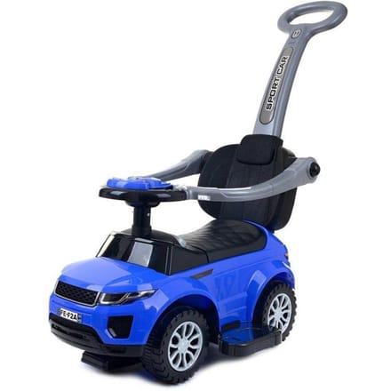Billy Loopauto met Duwstang Mora Blauw