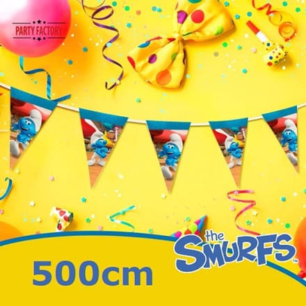 Feestslingers de smurfen - Multicolor - 500 cm