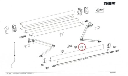 Thule Clip Support Arm Oval 4900
