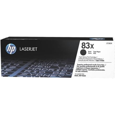 HP Toner 83X Origineel Zwart 2200 bladzijden CF283X