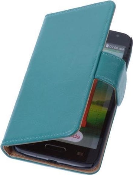 PU Leder Groen Hoesje LG G3 Book/Wallet Case/Cover