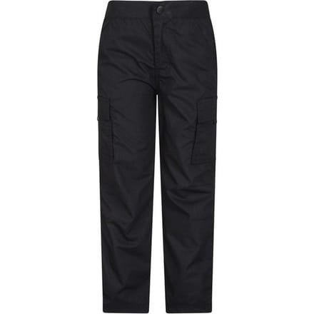 Mountain Warehouse Lichtgewicht Cargo Broek voor kinderen/Kinderen (Zwart)
