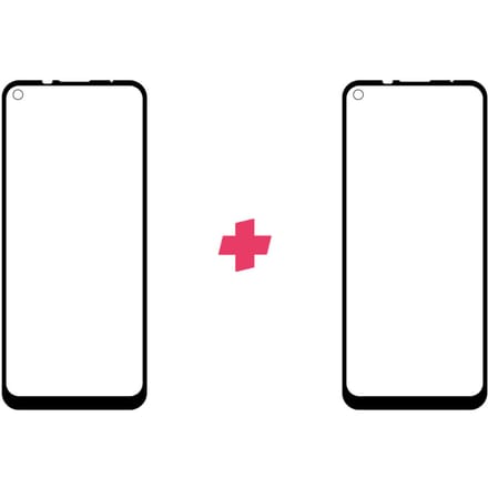 DuoPack: Motorola Moto G9 Power screenprotector gehard glas Edge to Edge