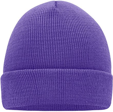 Myrtle Beach 'Knitted Cap' Beanie Donkerpaars