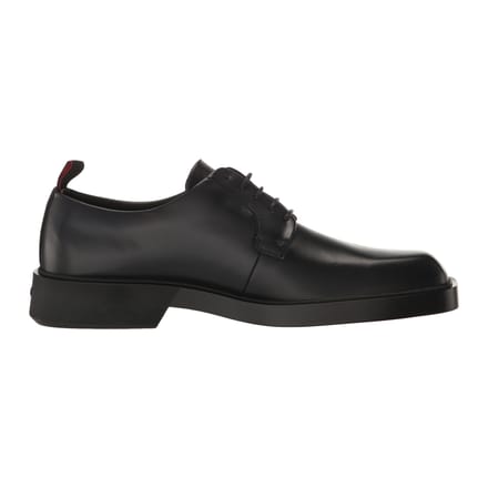 Hugo Heren Leren Platte Derby Schoenen (Zwart)