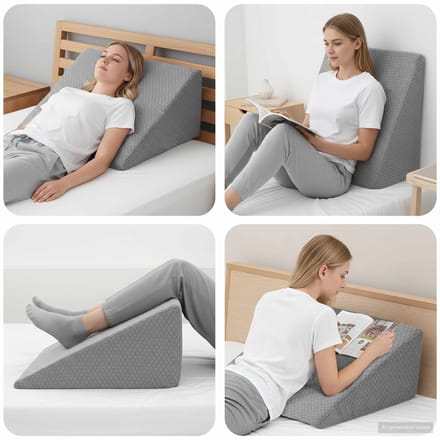 vidaXL - Been - Kussen - 60 - x - 50 - x - 30 - cm - Zacht - Traagschuim - Grijs