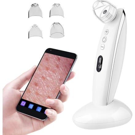 Elektrische mee-etermeter om mee-eters en acne te verwijderen 200W Pixel 6-snelheidsaanpassing Gezichtsdiep 0 wit