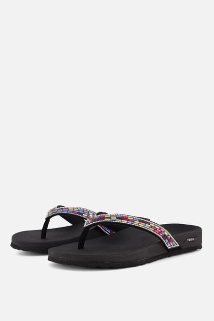 Skechers Arch Fit Meditation -Glam Gal - Dames Slippers - Zwart