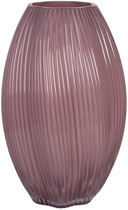 Clayre & Eef Vaas Ø 17x27 cm Roze Glas