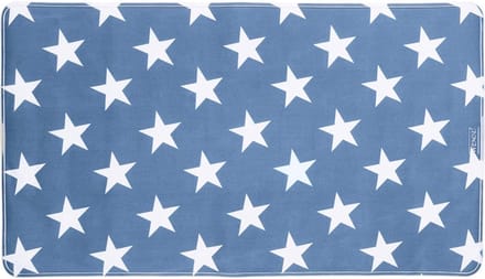 Wenko Badmat Stella 40 X 70 Cm Blauw/wit