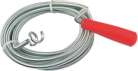 Bruder Mannesmann Rioolveer gootsteenontstopper - metaal - 5 meter - dia 9 mm - ontstoppingsveer