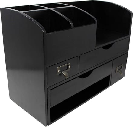 Verstelbare Houten Bureau-Organizer voor Kantoor en Thuis