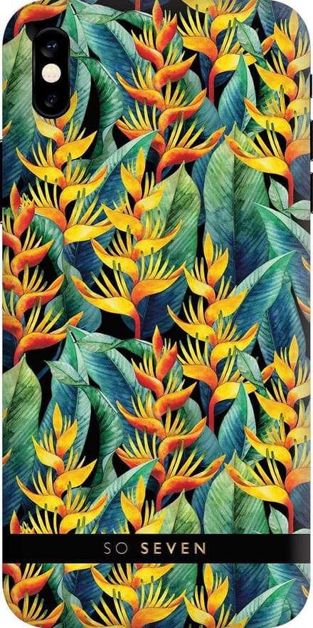 So Seven Hawaii Case - Yellow Tropical - voor Apple iPhone X/Xs