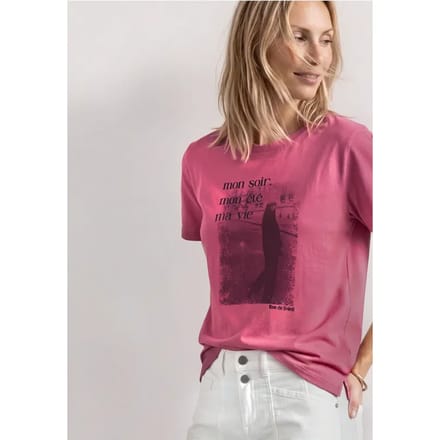 Shirt met ronde hals en fotoprint