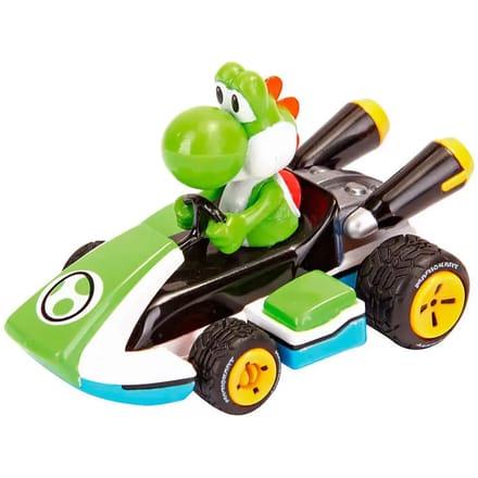 Carrera Speelgoedvoertuig - Mario Kart 8 - 3 pack - Mario Luigi en Yoshi - Terugtrek Auto - Pull Back Auto - 1:43