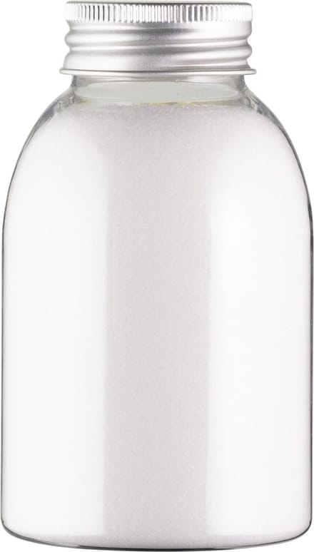 Scrubzout Perzik - 300 gram - fles met aluminium dop - Hydraterende Lichaamsscrub - set van 5 stuks
