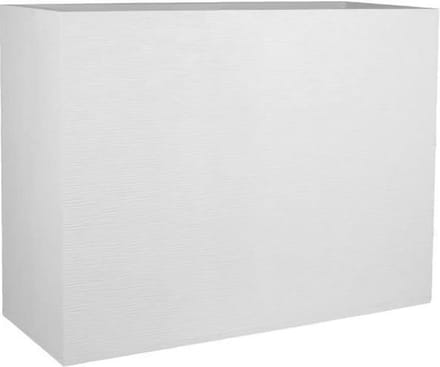 EDA Bloempot / plantenbak Graphit - kunststof - creme wit - 79 x 30 x 60 cm - dubbelwandig - roomdevider