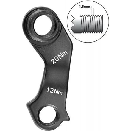 Rechter achterderailleurhanger Union gh-099