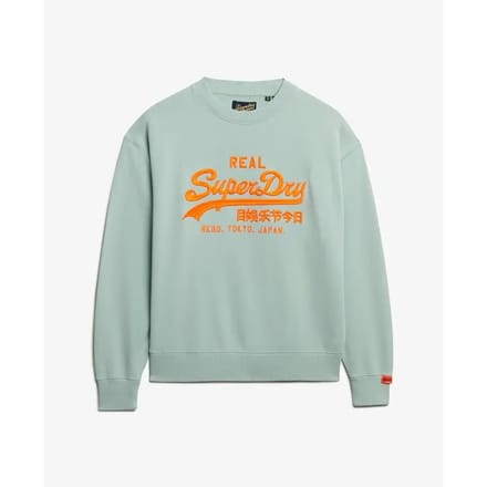 Superdry - Vintage Logo Neon sweatshirt met losse pasvorm - Dames - Truien