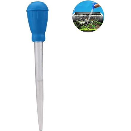 Aquarium Waterververser Meetpipet Reinigingspipet met Druppelaar Vloeistof voor Aquaria blue
