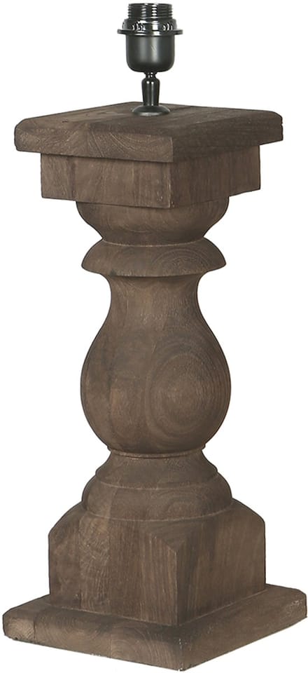 by Mooss - Tafellamp - Balluster - Umber - Hout - Bruin - 45cm