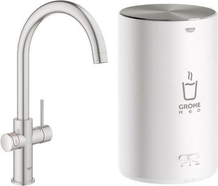 Grohe Kokendwaterkraan Red Duo Supersteel En M-size Boiler