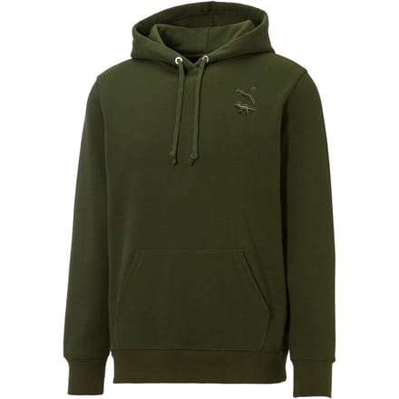 Puma x Maison Kitsune Lange Mouw Donkergroen Pullover Heren Hoodie 532325 94