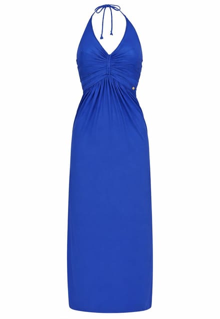 Chic by Lirette - Halter jurk Natural - Cobalt - S