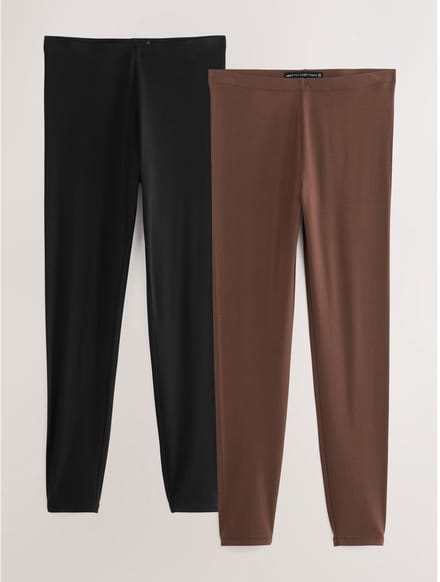 Next - Dames - Set van 2 lange leggings - Zwart