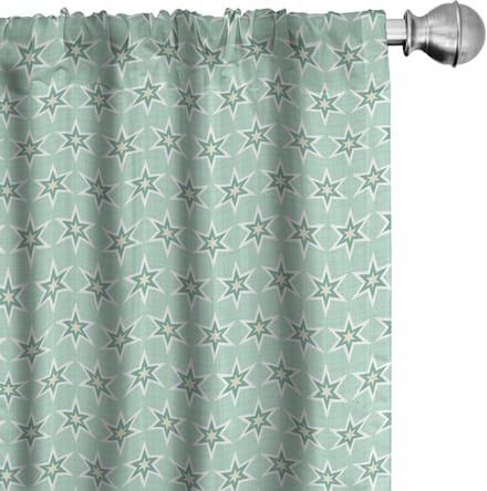 ABAKUHAUS Mint – Gordijnen 2x75x175 cm – Mikrofaser, Halfdonkerend