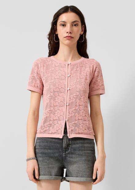 Korte mouwen cardigan dames QS