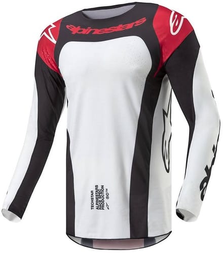 Alpinestars Techstar Ocuri Jersey Mars Rood Wit Zwart -