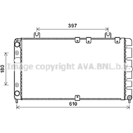 Radiator, motorkoeling AVA COOLING LA2021