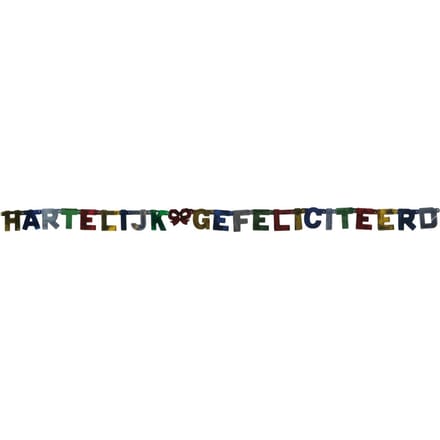 Folat - Letterslinger Hartelijk Gefeliciteerd