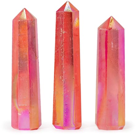 Edelsteen Obelisk - Aurora Kristal Kwarts Perzik