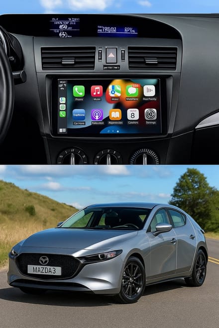 ADIVOX 9 inch geschikt voor Mazda 3 2009-2014 Android 15 CarPlay/Auto/Wifi/RDS/DSP/5G/QLED/DAB+