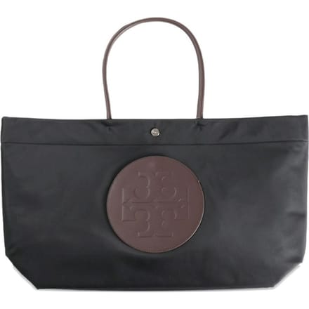 Tory Burch zwarte tas vrouw en draai tote