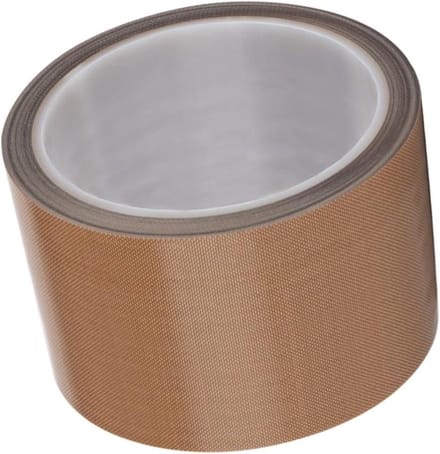 PTFE Tape - Teflon Tape Glasvezel - Warmte Afdichting Machines - Hoge Temperatuur Bestendig - 7 cm x 10 m