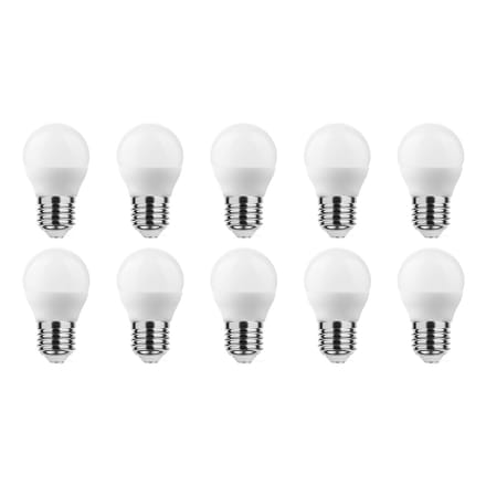 Technik E27 LED Lamp 4.9W - 470lm - 2700K - Warm Wit - LED Globe Mini P45 - Vervangt 40W Halogeen Gloeilamp - 10 stuks