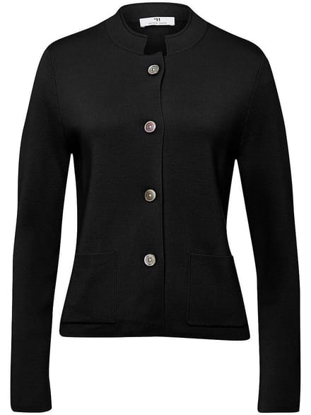 Tricotblazer Van Peter Hahn zwart